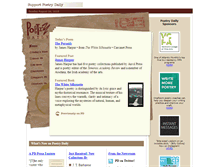 Tablet Screenshot of poetrydaily.net